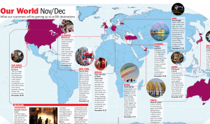 World Map, British Airways Up to Speed